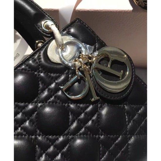 Fake Dior Lady Dior Bag Black Replica Fake Dior Lady Dior Bag Black Replica
