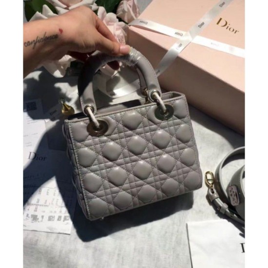 Replica Dior Lady Dior Bag Gray Replica Dior Lady Dior Bag Gray