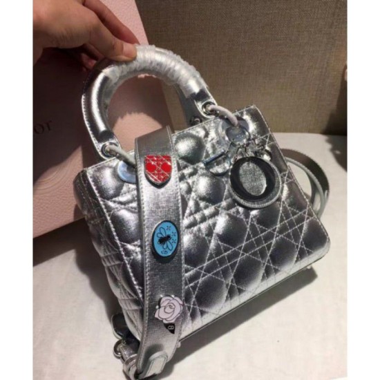 Replica Dior Lady Dior Bag Silver Replica Dior Lady Dior Bag Silver
