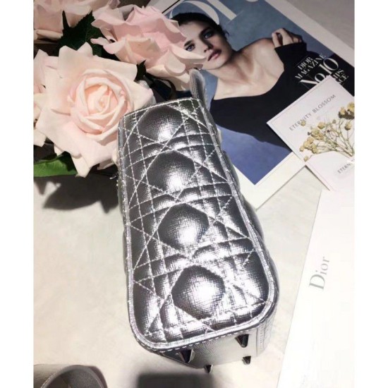 Replica Dior Lady Dior Bag Silver Replica Dior Lady Dior Bag Silver