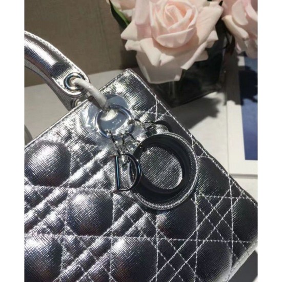 Replica Dior Lady Dior Bag Silver Replica Dior Lady Dior Bag Silver