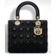 Fake Dior Lady Dior Medium Classic Tote Bag With Lambskin Black Replica Replica Dior Lady Dior Medium Classic Tote Bag With Lambskin Black