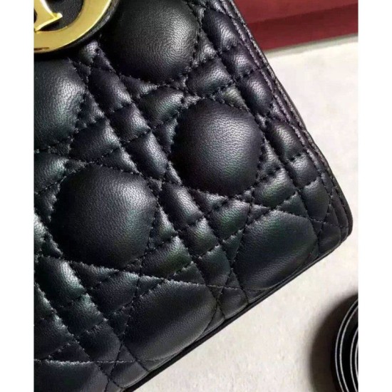 Fake Dior Lady Dior Medium Classic Tote Bag With Lambskin Black Replica Replica Dior Lady Dior Medium Classic Tote Bag With Lambskin Black