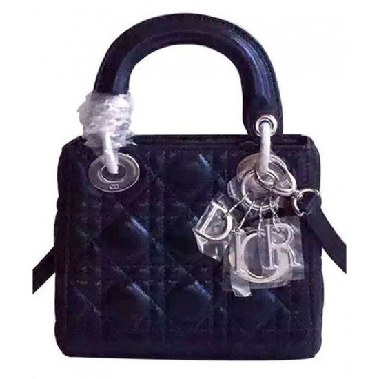 Replica Dior Lady Dior Patent Leather Handbag Black Replica Dior Lady Dior Patent Leather Handbag Black