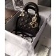Replica Dior Lady Dior Mini Classic Tote Bag With Lambskin Black Fake Dior Lady Dior Mini Classic Tote Bag With Lambskin Black Replica