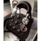 Replica Dior Lady Dior Mini Classic Tote Bag With Lambskin Black Replica Dior Lady Dior Mini Classic Tote Bag With Lambskin Black