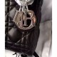 Replica Dior Lady Dior Mini Classic Tote Bag With Lambskin Black Replica Dior Lady Dior Mini Classic Tote Bag With Lambskin Black