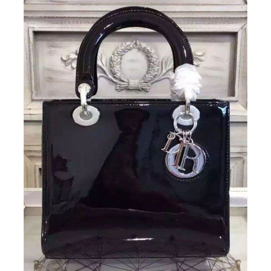 Fake Lady Dior Patent Bag Black Replica Fake Lady Dior Patent Bag Black Replica