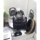 Replica Dior Lady Dior Classic Tote Bag With Lambskin Black Replica Dior Lady Dior Classic Tote Bag With Lambskin Black