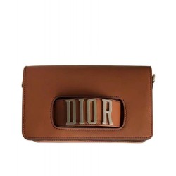 Replica Dior Diorevolution Flap Bag With Slot Handclasp M8000 Coffee