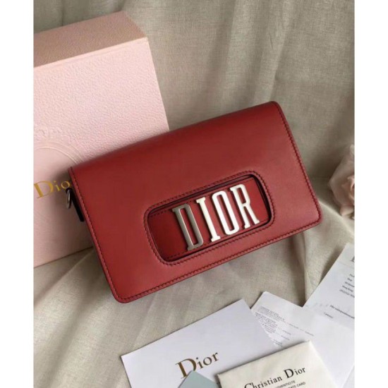 Replica Dior Diorevolution Flap Bag With Slot Handclasp M8000 Red