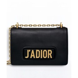 Replica Dior J'ADIOR Flap Bag With Chain In Calfskin M9000 Black