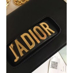 Replica Dior J'ADIOR Flap Bag With Chain In Calfskin M9000 Black