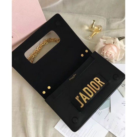 Fake Dior J'ADIOR Flap Bag With Chain In Calfskin M9000 Black Replica Replica Dior J'ADIOR Flap Bag With Chain In Calfskin M9000 Black