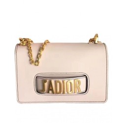 Replica Dior J'ADIOR Flap Bag With Chain In Calfskin M9000 Pink