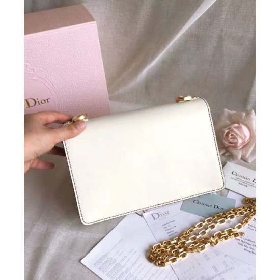 Replica Dior J'ADIOR Flap Bag With Chain In Calfskin M9000 White Fake Dior J'ADIOR Flap Bag With Chain In Calfskin M9000 White Replica