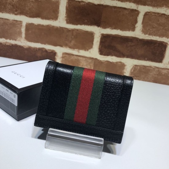 Replica Gucci Ophidia GG Card Case 523155 Black