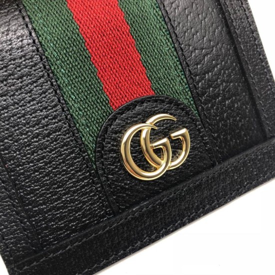 Replica Gucci Ophidia GG Card Case 523155 Black