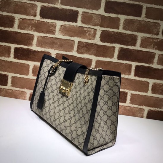 Replica Gucci Padlock Medium GG Shoulder Bag 479197 Black Fake Gucci Padlock Medium GG Shoulder Bag 479197 Black Replica