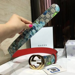 Replica Gucci Belt Flower Golden