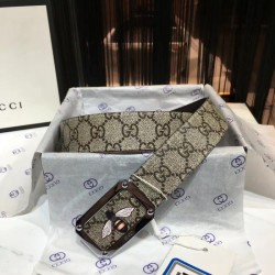 Replica Gucci Belt Bee Brown Silver