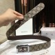 Replica Gucci Belt Bee Brown Silver