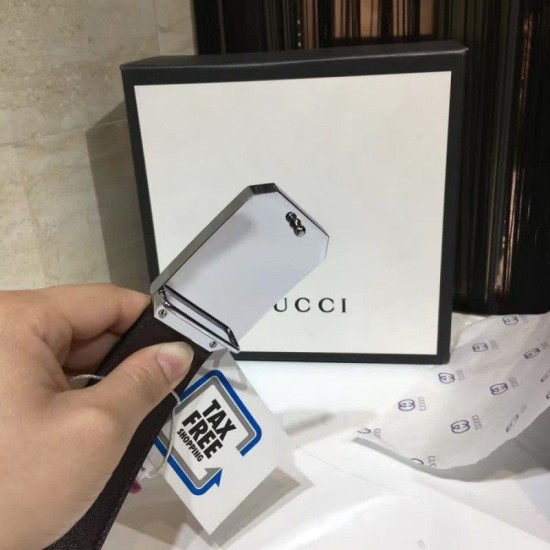 Replica Gucci Belt Bee Brown Silver