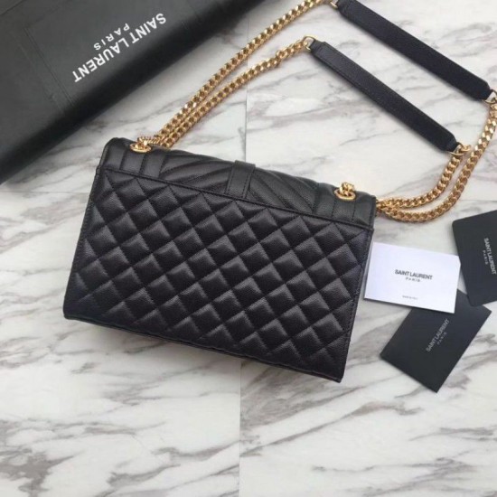 Fake YSL Saint Laurent Envelope Medium Bag Golden Hardware Replica Fake YSL Saint Laurent Envelope Medium Bag Golden Hardware Replica