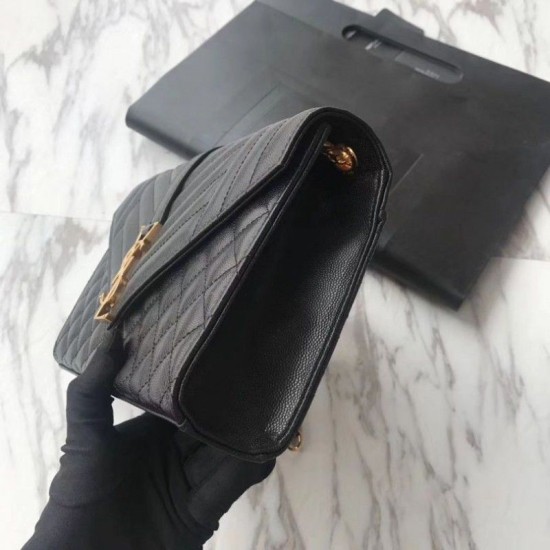 Fake YSL Saint Laurent Envelope Medium Bag Golden Hardware Replica Fake YSL Saint Laurent Envelope Medium Bag Golden Hardware Replica
