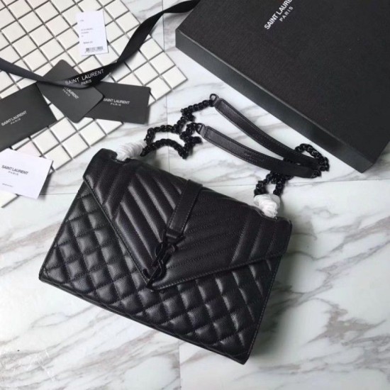 Replica YSL Saint Laurent Envelope Medium Bag Black Hardware Fake YSL Saint Laurent Envelope Medium Bag Black Hardware Replica
