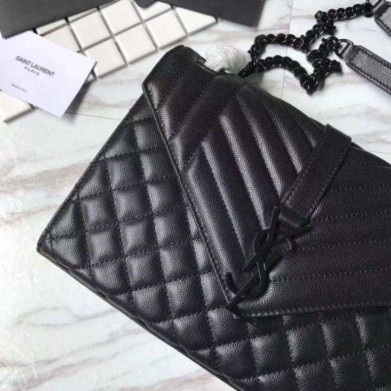 Replica YSL Saint Laurent Envelope Medium Bag Black Hardware Fake YSL Saint Laurent Envelope Medium Bag Black Hardware Replica