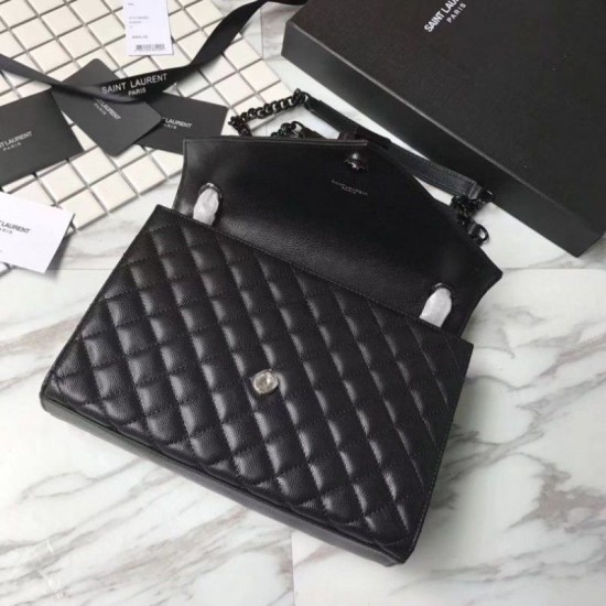 Replica YSL Saint Laurent Envelope Medium Bag Black Hardware Fake YSL Saint Laurent Envelope Medium Bag Black Hardware Replica