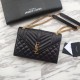 Fake YSL Saint Laurent Envelope Medium Bag Golden Hardware Replica Fake YSL Saint Laurent Envelope Medium Bag Golden Hardware Replica
