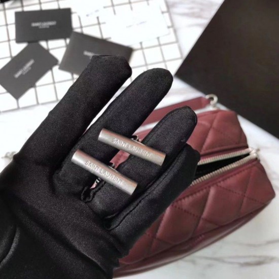 Replica Saint Laurent Medium LouLou Chain Bag Red Fake Saint Laurent Medium LouLou Chain Bag Red Replica