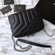 Replica Saint Laurent Medium LouLou Chain Bag Black Replica Saint Laurent Medium LouLou Chain Bag Black