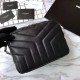 Replica Saint Laurent Medium LouLou Chain Bag Black Replica Saint Laurent Medium LouLou Chain Bag Black