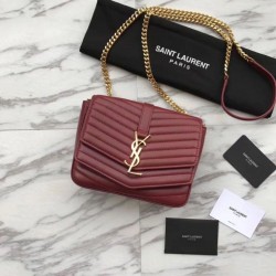 Replica YSLSaint Laurent Sulpice Matelasse Bag Red