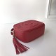 Fake Gucci Leather Soho Camera Bag 308364 Red Replica