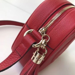 Fake Gucci Leather Soho Camera Bag 308364 Red Replica