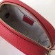 Fake Gucci Leather Soho Camera Bag 308364 Red Replica