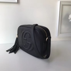Replica Gucci Leather Soho Camera Bag 308364 Black