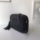Replica Gucci Leather Soho Camera Bag 308364 Black