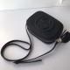 Replica Gucci Leather Soho Camera Bag 308364 Black