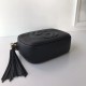 Replica Gucci Leather Soho Camera Bag 308364 Black