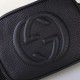 Replica Gucci Leather Soho Camera Bag 308364 Black