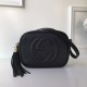 Replica Gucci Leather Soho Camera Bag 308364 Black