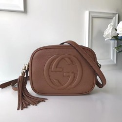 Fake Gucci Soho Studded Leather Disco Bags 308364 Pink Replica