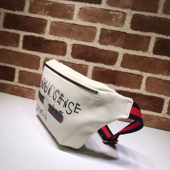 Fake Gucci Coco Capitan logo belt bag 493869 ColorCream Replica Fake Gucci Coco Capitan logo belt bag 493869 ColorCream Replica