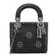 Replica Christian Dior Lady Dior supple bag in calfskin leather Black Replica Christian Dior Lady Dior supple bag in calfskin leather Black