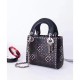 Replica Christian Dior Lady Dior supple bag in calfskin leather Black Replica Christian Dior Lady Dior supple bag in calfskin leather Black